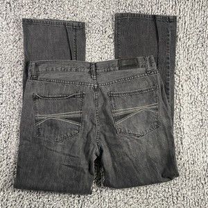 Express Jeans Relaxed Boot Cut Charcoal Black Gray Men's Size 36 x 32